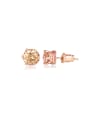 thumb Copper inlay six-claw classic AAA zircon exquisite simple earrings 0