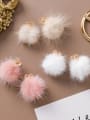 thumb Alloy With Gold Plated Cute  Plush Ball Stud Earrings 2