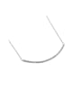thumb 925 Sterling Silver With Platinum Plated Simplistic Geometric Necklaces 0