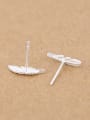 thumb Simple Little Feather stud Earring 2