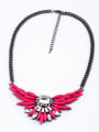 thumb Wings Shaped Rhinestones Alloy Necklace 2