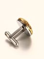 thumb Delicate Gold Plated Windmill Shaped Stainless Steel Cufflinks 1