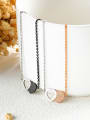 thumb Stainless Steel With Rose Gold Plated  Trendy  frosted Heart Necklaces 2