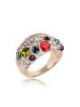 thumb Fashion Exaggerated Cubic austrian Crystals Alloy Ring 0
