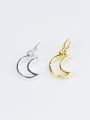 thumb 925 Sterling Silver With 18k Gold Plated Simplistic Moon Charms 1