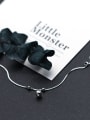 thumb 925 Sterling Silver With Platinum Plated Cute Bell Anklets 0