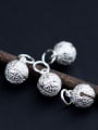 thumb 925 Sterling Silver With Silver Plated Vintage bell Charms 2