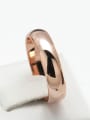 thumb Unisex Classical Simple Smooth Copper Ring 3