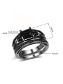 thumb Personalized Black AAA Zirconias Copper Lovers Ring 3