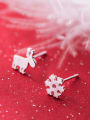 thumb 925 Sterling Silver With  Cute Christmas gift Stud Earrings 3