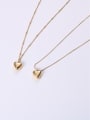 thumb Titanium  With Gold Plated Simplistic Heart Necklaces 1