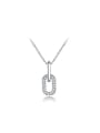 thumb Exquisite Letter O Shaped Austria Crystal Necklace 0