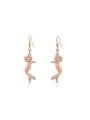 thumb Personality Fish Shaped Austria Crystal Drop Earrings 0