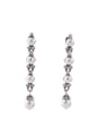 thumb Artificial Pearls Elegant Drop Chandelier earring 0