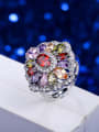 thumb White Gold Plated Colorful Ring 1