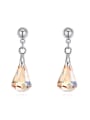 thumb Fashion Water Drop shaped austrian Crystals Alloy Drop Earrings 1