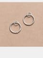 thumb 925 Sterling Silver With Silver Plated Simplistic Geometric Charms 1