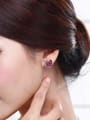 thumb Fashion Austria Crystal Swan Stud Earrings 1