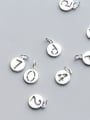thumb 925 Sterling Silver With Silver Plated Classic Round number Charms 1