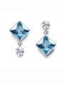 thumb austrian Crystals Square-shaped drop earring 0