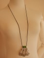 thumb Women Retro Leaf Shaped Necklace 3