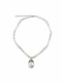 thumb Simple austrian Crystals Pendant Beads Chain Necklace 1