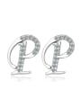 thumb Letter P-shape Fashion Stud Earrings 0