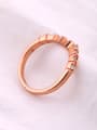 thumb Rose Gold Plated Alloy Midi Ring 2