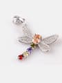 thumb Dragonfly Zircon Colorful Exquisite Fashion Necklace 0