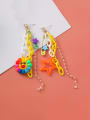 thumb Alloy With Rose Gold Plated Trendy Irregular Tassels Earrings 4
