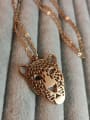 thumb Panther Hollow Titanium Rose Gold Necklace 2