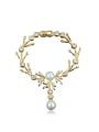 thumb Elegant 18K Gold Plated Artificial Pearl Bracelet 0