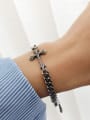 thumb Retro style Cross Antique Silver Plated Bracelet 1