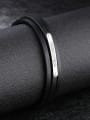 thumb Multi-band Titanium Artificial Leather Bracelet 2