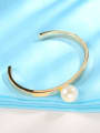 thumb All-match Artificial Pearl Open Design Bangle 1