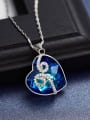thumb Blue Heart Shaped Necklace 2