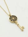 thumb Gold Plated Key Shaped Necklace 1