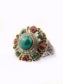 thumb Retro style AAA Resin Cubic Crystals Round Ring 2