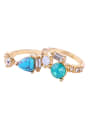 thumb Fresh Blue Stones Women Simple Style Opening Ring 1