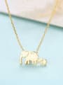 thumb Sterling silver animal cute elephant necklace 3
