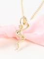 thumb Women Personality Gold Plated Wave Shaped Necklace 1