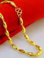 thumb Exquisite Gold Plated Geometric Shaped Necklace 1