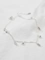 thumb Simple Little Beads Silver Women Anklet 0