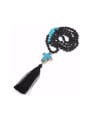 thumb Cross Tassel Fashion Women Long Necklace 3