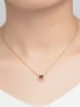 thumb 14K Gold Plated Women Square Shaped Necklace 1