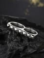 thumb Unisex Personality Glass Shaped Titanium Ring 1