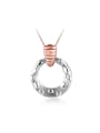 thumb Elegant Double Color Round Shaped Necklace 0