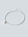 thumb Fresh Adjustable Length Artificial Pearl Silver Bracelet 0