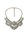 thumb Exaggerate Rhinestoens Alloy Sweater Necklace 0