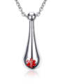 thumb Exquisite Perfume Bottle Shaped Stainless Steel Pendant 0